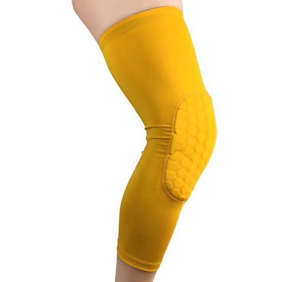 Joelheira esportiva elástica de compressão masculina, suporte de treino, manga protetora, joelheira